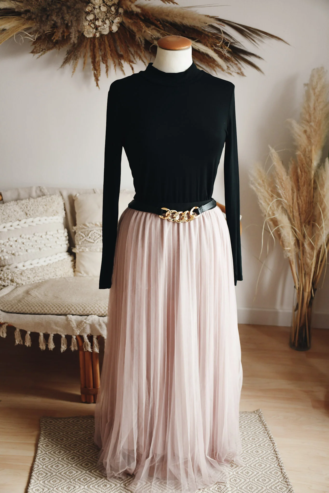 Verleihkleid Rosa Schwarz Bluse Nordhausen